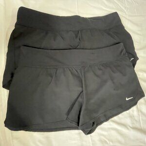 Nike Black Athletic Shorts Lot of 2 Large